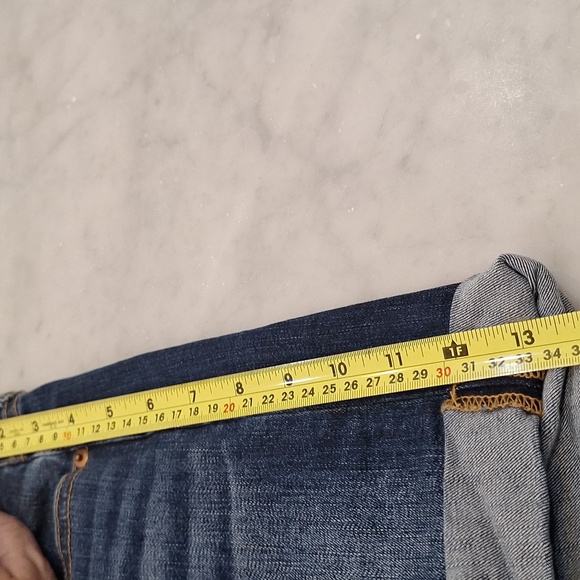 Sneak Peek Denim Cuffed 2.5" Inseam Denim Shorts Cotton Spandex Blend Lg - Picture 3 of 8